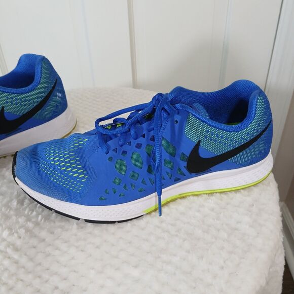 Nike Air Zoom Pegasus 31 Running Shoes Hyper Blue Cobalt/Black-Volt Men's Size 9 - Picture 9 of 16